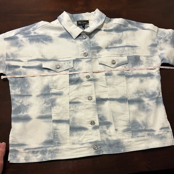 DG2 by Diane Gilman Tie Dye Denim
Printed Boxy Jacket SZ M - Picture 12 of 12